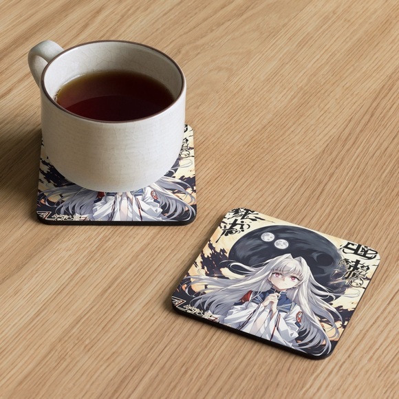 Cork-Back Anime Coaster NWT - Stylish & Functional - Picture 1 of 7